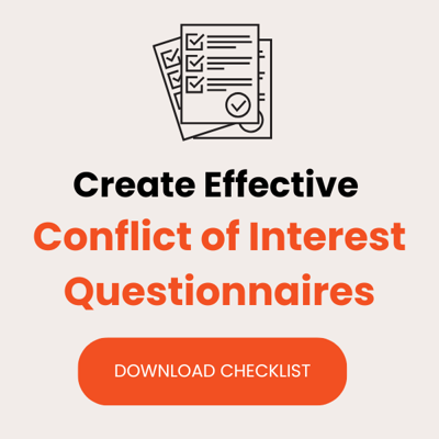 Effective Conflict Of Interest Questionnaires Checklist