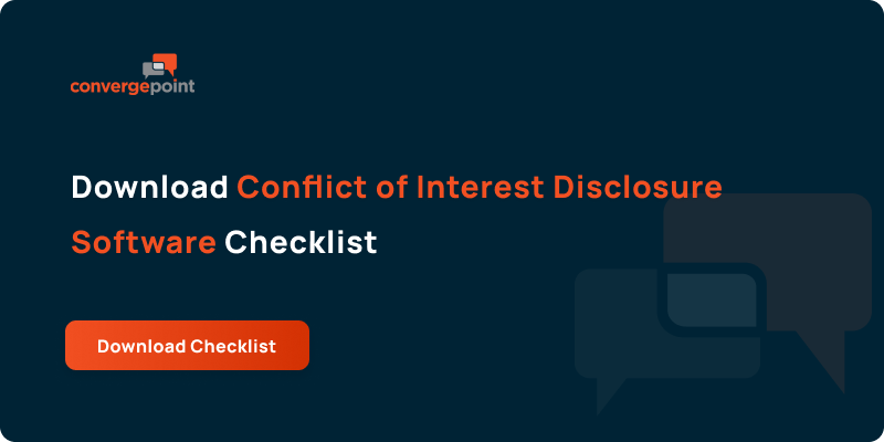 Download Conflict of Interest Disclosure Software Checklist