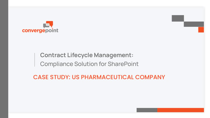 US pharmaceutical company clm software case study