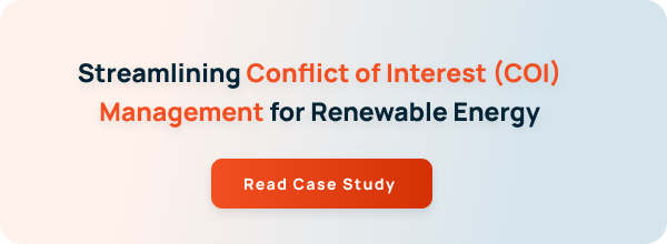 Case Study: Streamlined Conflict of Interest (COI) Management for Renewable Energy