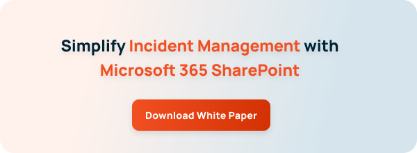 Simplify Incident Management with Microsoft 365 SharePoint